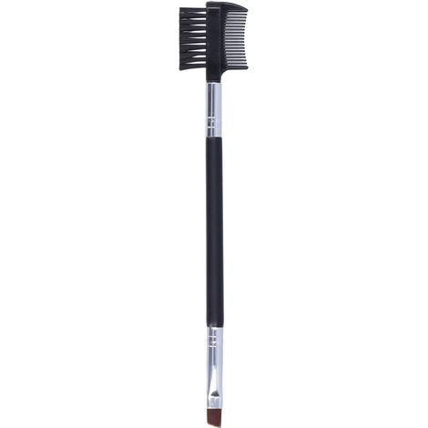 Brosse à sourcils et cils double embout, peigne à cils et brosse à sourcils, outil de maquillage pour les yeux, formeuse à double tête (1/5)
