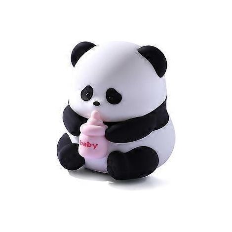 Veilleuse Panda pour bébé, lampe LED panda souple à intensité variable, cadeaux panda kawaii, décoration mignonne pour (1/5)