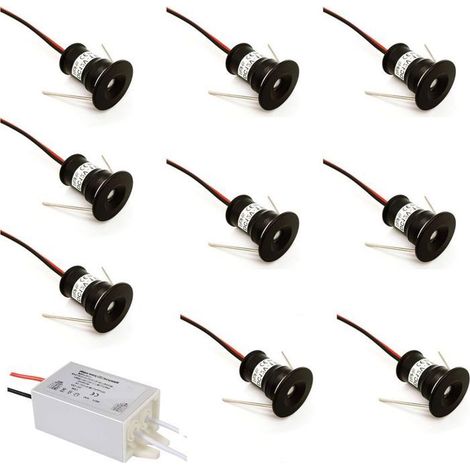 Spot LED orientable - PZCC - Modèle 5W - 4000K - Noir - Corps aluminium (1/5)