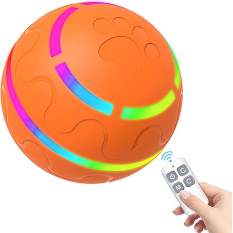 Jouets interactifs pour chien pour l'ennui et la stimulation Boule roulante durable activée par le mouvement Jouets pour chien Jouets pour chat Jouets pour chiot/petits/ moyens chiens (1/5)