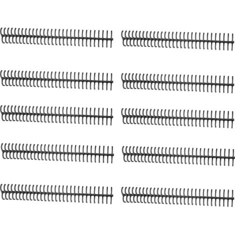 Lot de 10 ressorts spirales noirs, 16mm diamètre, 30 trous, capacité 130 feuilles, reliure à anneaux. (1/5)