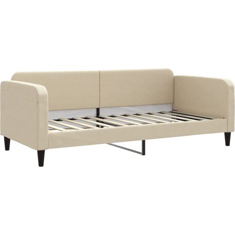 Maison Exclusive - Tagesbett Creme 90x200 cm Stoff (1/5)