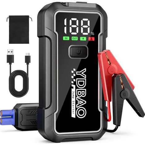 Booster Batterie Voiture 10000A 12V (Jusqu'à Tout Gaz ou 10L Diesel) (1/5)