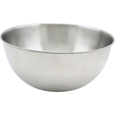 Ciotola per mescolare in acciaio inox, ciotola per mescolare, insalatiera in metallo, acciaio inox, 25 cm