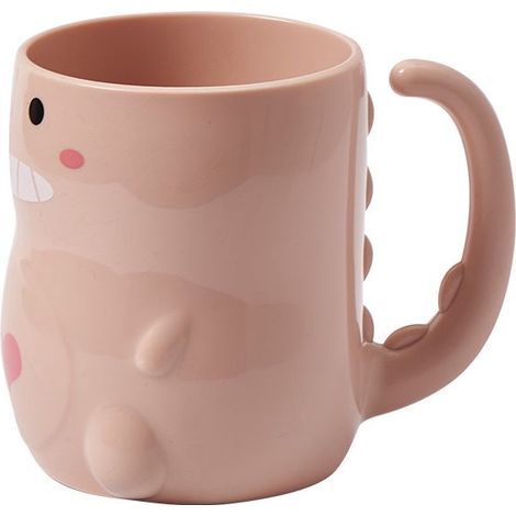 Tasse de lavage de bouche épaissie, petit dinosaure de dessin animé, tasse de brosse à dents domestique, cylindre de dent, tasse de brosse à dents créative (1/5)
