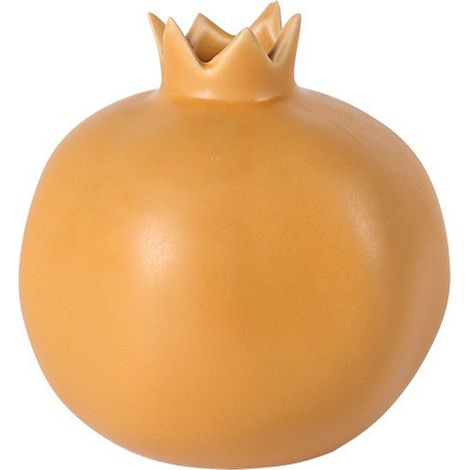 Vase Ornemental Ceramique HP630 Grenade Jaune Moyenne - 1 Piece pour Decoration de Salon (1/5)