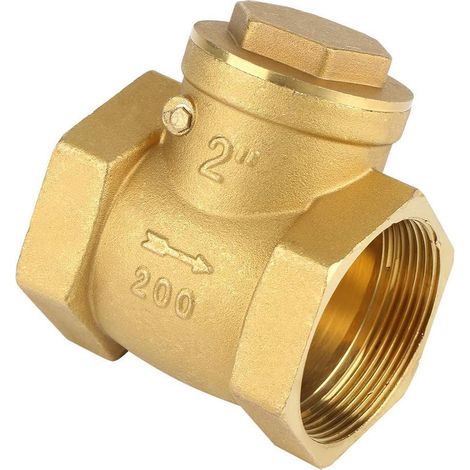 2 Pouces Clapet Anti-retour à Filetage Femelle DN50 en Laiton Clapet Anti-retour à Battant Anti-retour D'air 232Psi Empêche le Reflux D'eau (1/5)