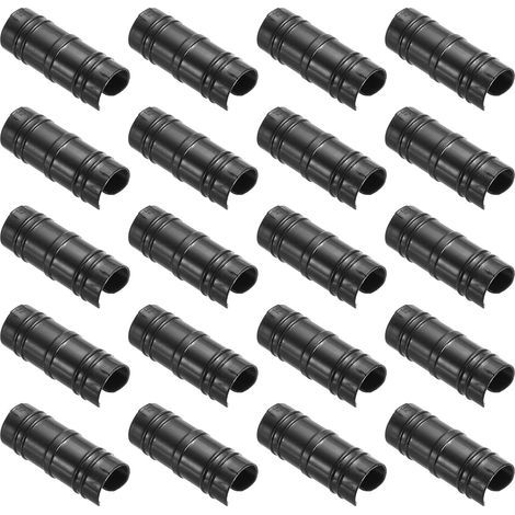 Schlauchschellen, 50er-Packung, Kunststoff-Rohrschellen für 1 1/4" (32 mm) Rohre, Gewächshausfolienrahmen, Sonnenschutznetz, Schwarz (1/5)