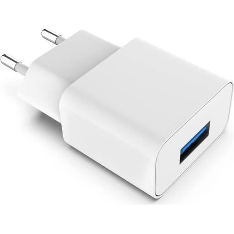 Chargeur Secteur pour Samsung A51 A71 A52 A32 S10 Plus/S10E A12 A23 5G A04s,Note 10 9 8,18W Quick Charge 3.0 Rapide+1.8M USB Cable (1/4)