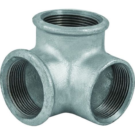 Raccordo distribuzione ff a gomito in ghisa  Pollici: 3/4" (1/3)