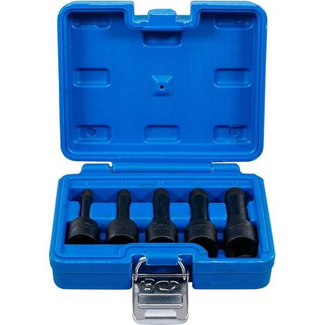 Jeu de Douilles Spiralées 5 pcs 8-16 mm - 12,5 mm (1/2) - Extraction Facile des Vis Endommagées - D-Work (1/5)
