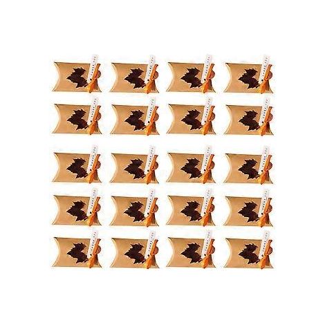 20 Stück Babygeschenk-Kissen-Geschenkboxen, Thanksgiving-Gastgeschenke-Box, Fudge-Süßigkeiten-Etui (1/2)