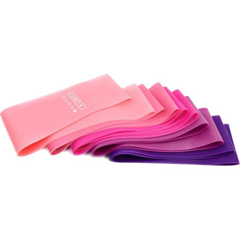 Bandes De Resistance - Lot De 5 Niveaux - En Latex Naturel - Pour Renforcement Musculaire Et Rehabilitation - Usage Interieur Et Extérieur (1/5)