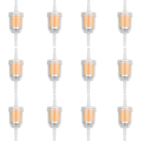 Confezione da 12 filtri carburante in linea - Filtro benzina - Universale con magnete - Filtro a tazza olio (1/2)