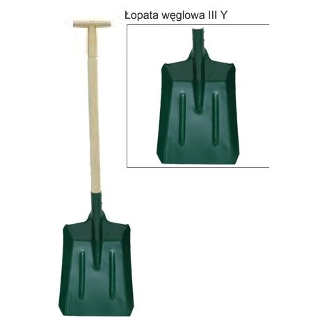 ŁOPATA WĘGLOWA OPRAWNA UCHWYT T III - L-05