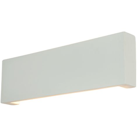 Applique Murale Intérieure LED 8W Direct/Indirect Blanc Plâtre ZAMBELIS 25380 - 360 deg - Blanc chaud - 3000K