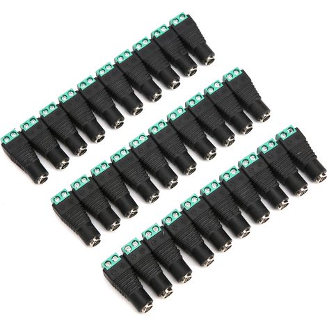 Connecteur industriel DC femelle 100 pièces adaptateur prise alimentation surveillance caméra accessoire (1/5)