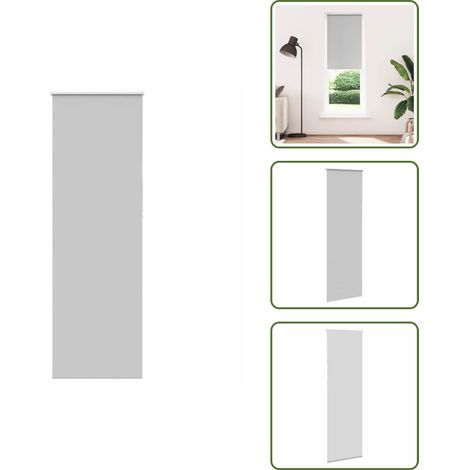 vidaXL Verdunkelungsrollo Hellgrau 75x210 cm Stoffbreite 70,7 cm (1/5)