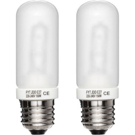2 pièces E27 150W 3700K studio flash modélisation tube lumière 220V-230V