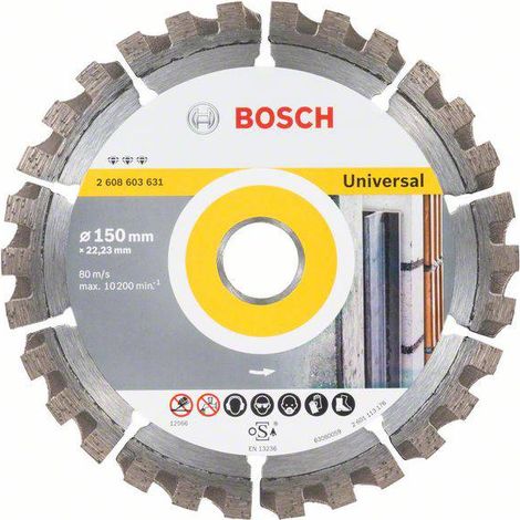 Meilleur disque diamanté universel 150 x 2223 x 24 x 12 BOSCH 2608603631 (1/4)