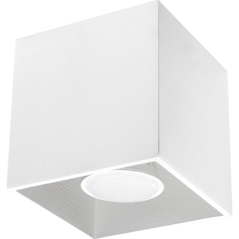 Lámparas de techo Quad blanco aluminio 1xGU10 10cm Sollux (1/5)