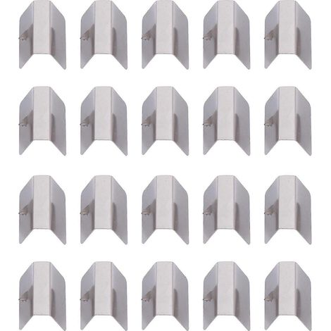 Lot de 20 clips de fixation métalliques pour pare-pluie de voiture, compatibles avec les déflecteurs de pluie et de vent Heko G3 Send Clip. (1/5)