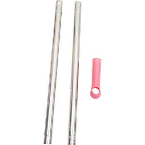 Manche à Balai 19 MM Acier Inoxydable Remplacement Poignée Polyvalente (1/5)