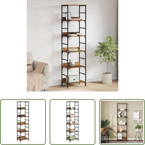 vidaXL Bücherregal Freistehend - Bücherregal Altholz 50 x 33 x 188,5 cm Holzwerkstoff (1/5)