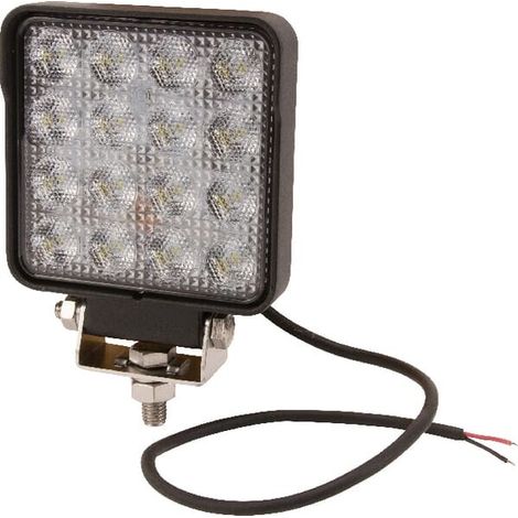 Faro da lavoro LED'60W 5600m quadrato 10/30V bianco,108x80x97 mm spina Deutsch fascio ampio 20 LED'UNIVERSALE LA10410R