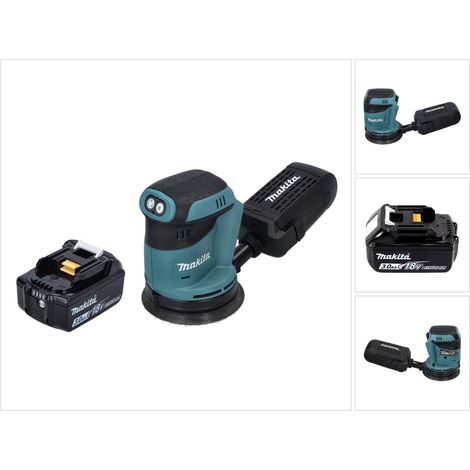 Makita DBO 180 F1 Akku Exzenterschleifer 18 V 125 mm + 1x Akku 3,0 Ah - ohne Ladegerät (1/5)
