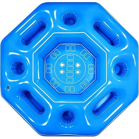 Table Flottante De x De Piscine Divertissement Gonflable Octogonal  Table Flottante de de Cartes pour Piscine pendant la Saison Estivale Jardin, Spa, Parc Aquatique, Hôtel, Femmes, , (1/5)
