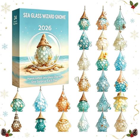 Calendario dell'Avvento 2D con conto alla rovescia per Natale e statuetta da collezione. (1/5)