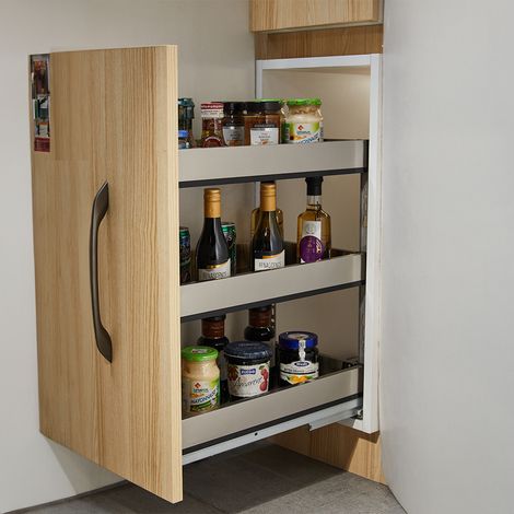 3-Tier Kitchen Cabinet Pull Out Shelf Organizer (1/5)