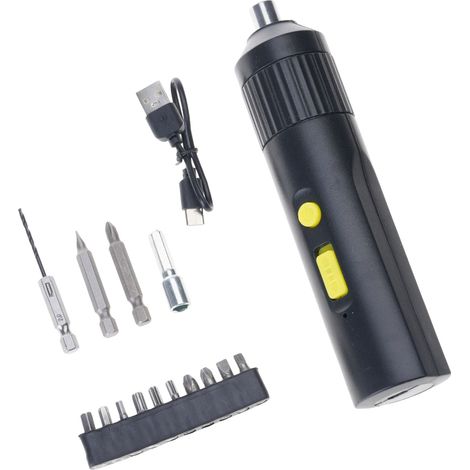 Ensemble de tournevis électrique sans fil rechargeable avec embout magnétique et batterie pour la réparation électronique de précision