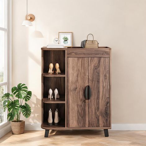Meuble à chaussures étroit en bois pour couloir 80 x 32 x 99 cm (1/5)
