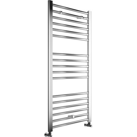 Signature Paragon Straight Heated Towel Rail 1200mm H x 500mm W - Chrome (1/2)