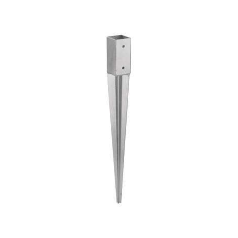 Base per pilastro, ancoraggio a martello, 70x70x750 mm