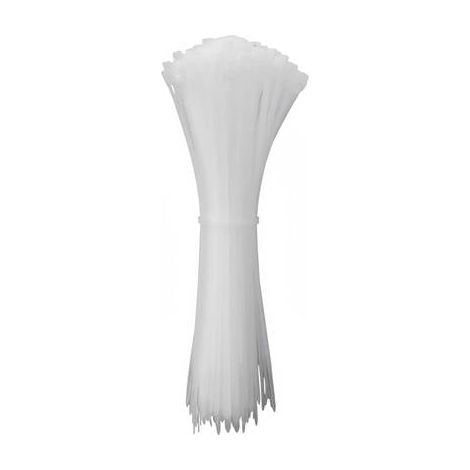 QUADRIOS 24CA343 24CA343 SERRE-CÂBLE 400 MM 5.1 MM BLANC STABILISÉ AUX UV 100 PC(S)