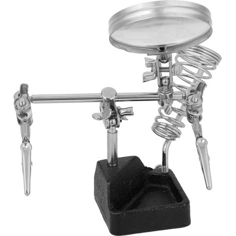 Station de travail de soudure 5x loupe multifonction avec pinces réglables (1/4)