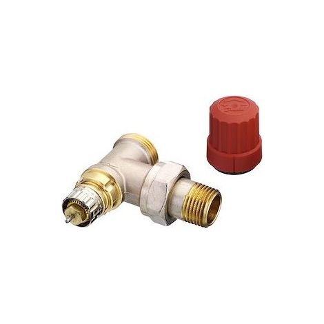 Danfoss 013G4201 RA-N 15 cuerpo de válvula termostática Danfoss con Kv ajustable, DN15 escuadra