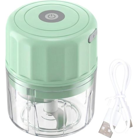 lame en fer forgé forgé inoxydable – x Mini hachoir à ail électrique 250 ml grande capacité moteur (1/5)