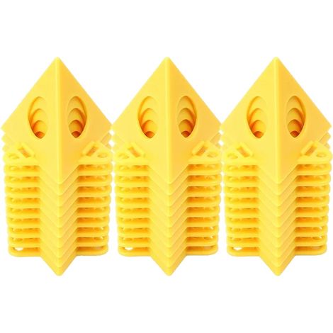Soporte para pinturas, plástico resistente, versátil para trabajos de carpintería, 30 piezas - Amarillo (1/2)