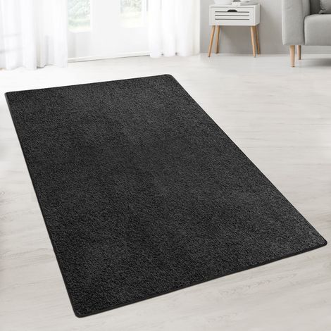 Tapis Shaggy Barcelona Noir 200 x 450 cm
