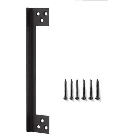 Loquet de porte, 17,8 cm, en acier inoxydable, protection de sécurité de porte coulissante, loquet de porte en forme de L (17,8 cm) (1/5)