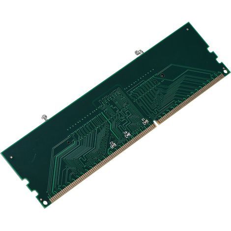Adaptateur de mémoire portable DDR3 pour ordinateur portable, SO DIMM vers DIMM de bureau, facile à utiliser, fabriqué à partir de matériaux respectueux de l'environnement, performances stables, léger (1/4)