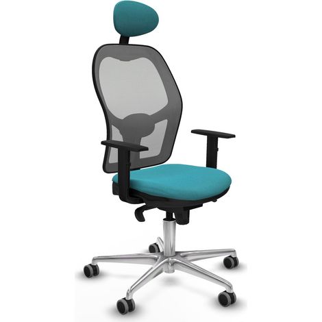 Sedia Ufficio con Poggiatesta Jorquera Piqueras y Crespo 1D086G1 Turchese (1/5)