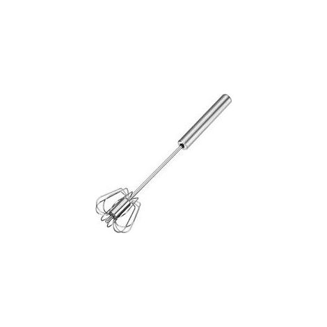 Halbautomatischer Edelstahl-Schneebesen, multifunktionaler Eierquirl, Schneebesen und Mixer für Eier, Milchaufschäumer, Kuchen, Teig und andere Küchenhelfer (1/5)