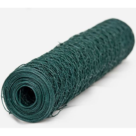 Grillage rigide vert 0,5m x 2,5m – Mailles hexagonales 13mm en acier plastifié – Pour délimitation espaces extérieurs – Windhager