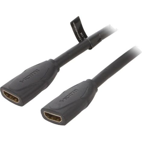 Cable HDMI 2.0 femelle des deux cotes 4K 3D UHD 0.5m - Noir
