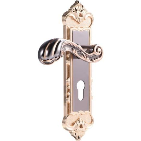 Interior Door Handle Aluminium Alloy Door Fittings Antique Perfect Bedroom Door Hardware Entrance Door Handle With Lock (1/5)